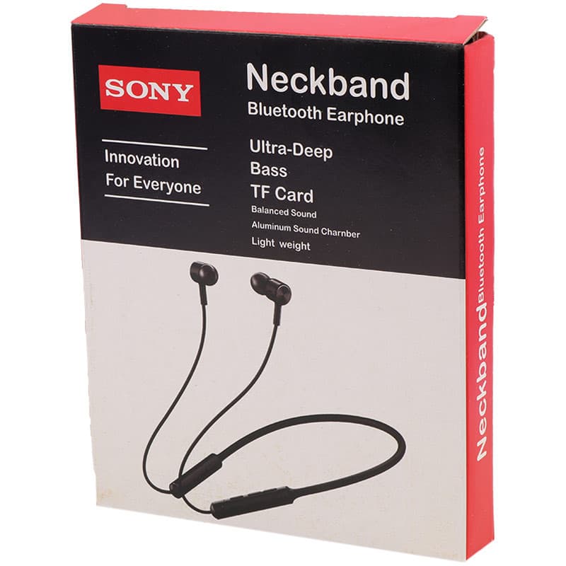 هندزفری پشت گردنی بلوتوث رم خور طرح Sony s450 — تصویر ۲