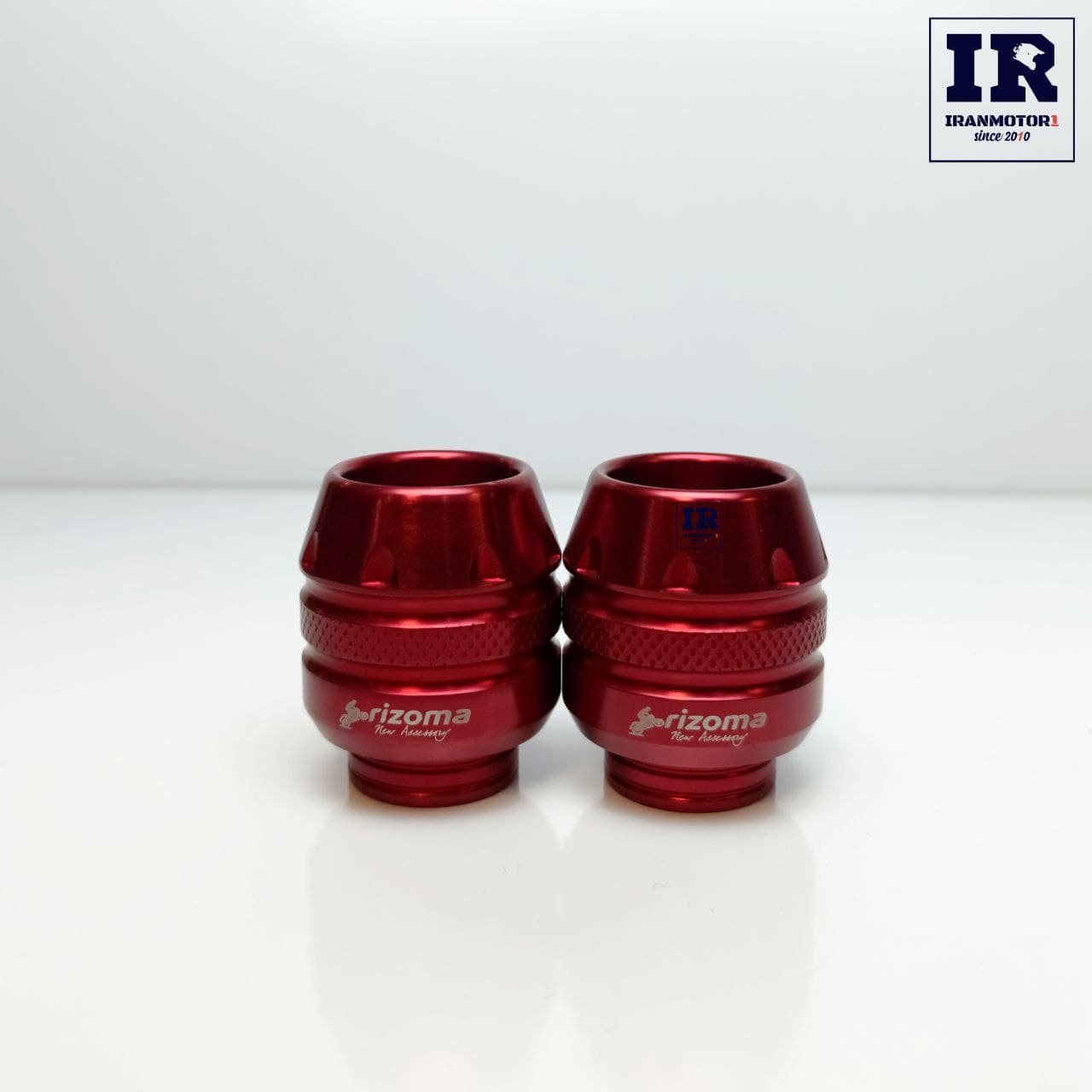 پروتکشن چرخ موتور سیکلت ریزوما rizoma قرمز اصلی — تصویر ۵