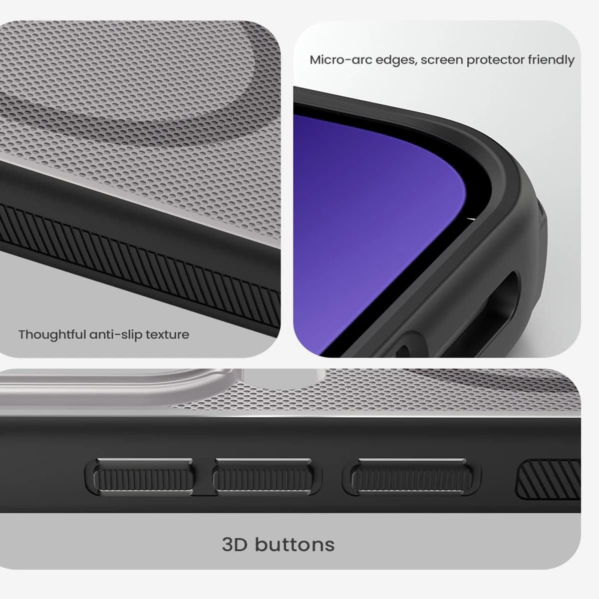 قاب ضدضربه دودی مگنتی Xiaomi 17 Pro مارک نیلکین مدل Super Frosted Shield Pro Clear Magnetic — تصویر ۳
