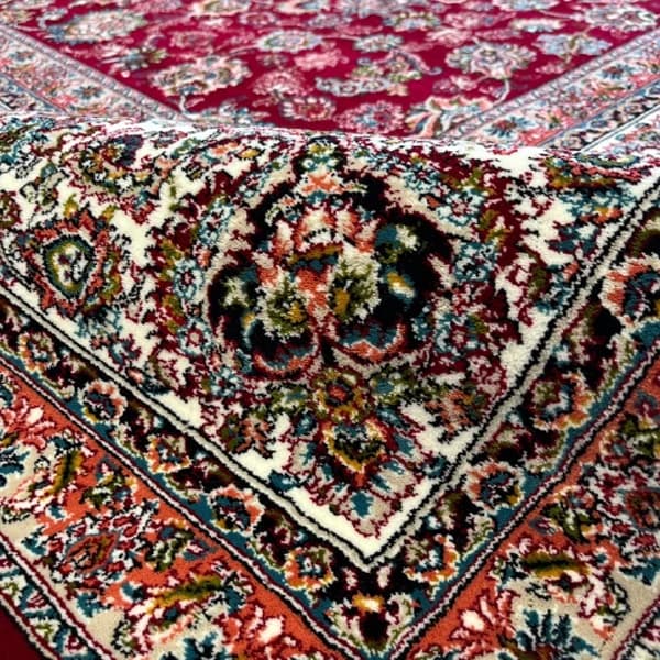 فرش 700 شانه لاکی گل ریز افشان طرح ارنواز — تصویر ۳