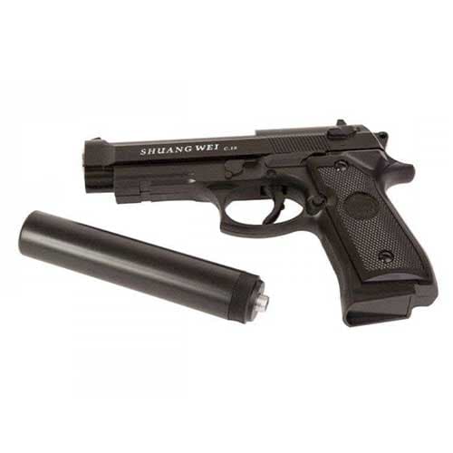 تفنگ کلت فلزی ساچمه ای پلاس Air soft gun C18 — تصویر ۲
