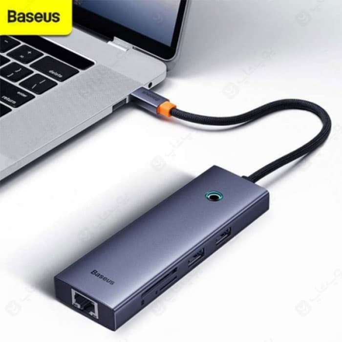 هاب 7 پورت Type-C به USB3.0 ،LAN ،Type-C ،SD ،TF و HDMI بیسوس مدل B00052805813 — تصویر ۳