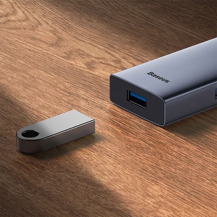 هاب 5 پورت Type-C به 3.0 USB و HDMI بیسوس مدل B00052809813 — تصویر ۴