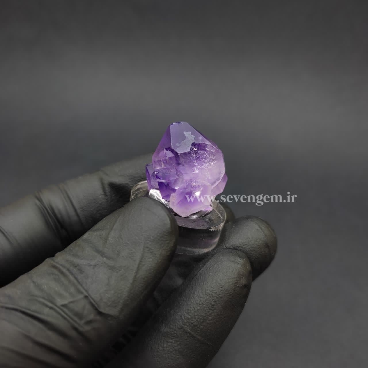 راف بلور خوشه ای سنگ آمیتیست (کد533) — تصویر ۳