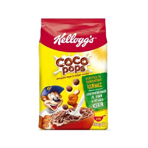 غلات صبحانه شکلاتی کلاگز مدل Coco Pops وزن 450 گرم — تصویر ۲