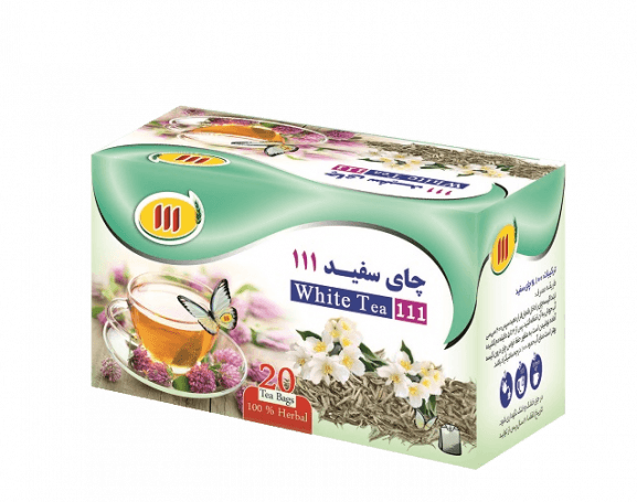 چای سفید کیسه ای 111 بسته 20 ساشه