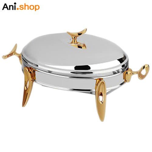 سوفله بیضی متوسط قایقی طلایی مدل UN-3857 کد 196