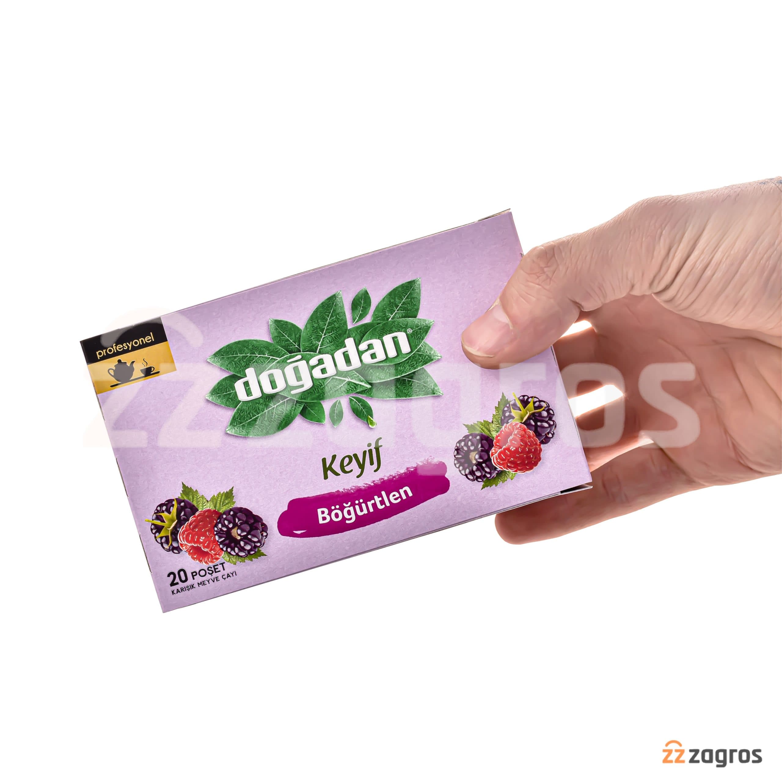 چای کیسه ای دوغادان Keyif با طعم توت سیاه بسته 20 عددی — تصویر ۳
