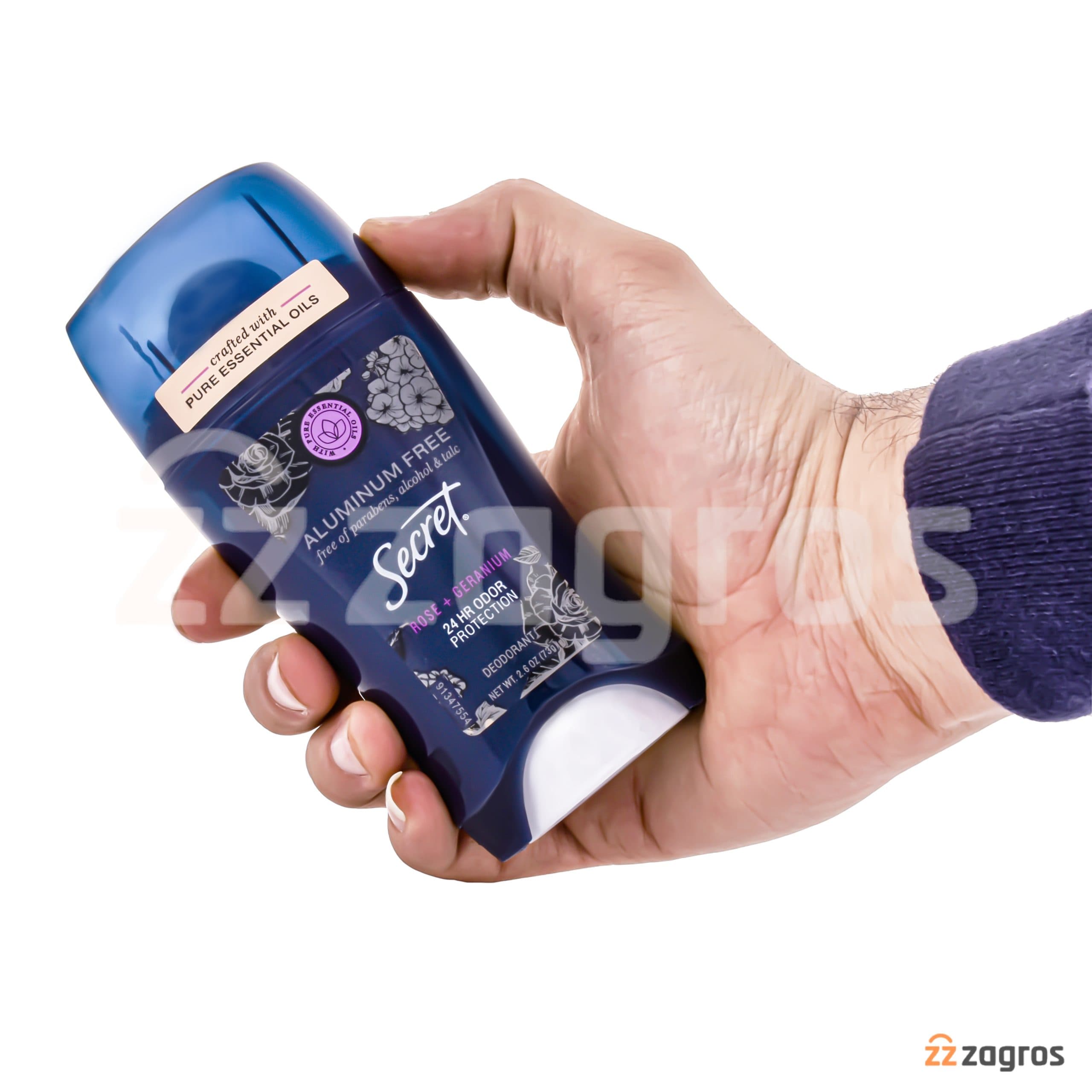 استیک دئودورانت سکرت Aluminum Free با رایحه گل شعمدانی و رز 73 گرم — تصویر ۳