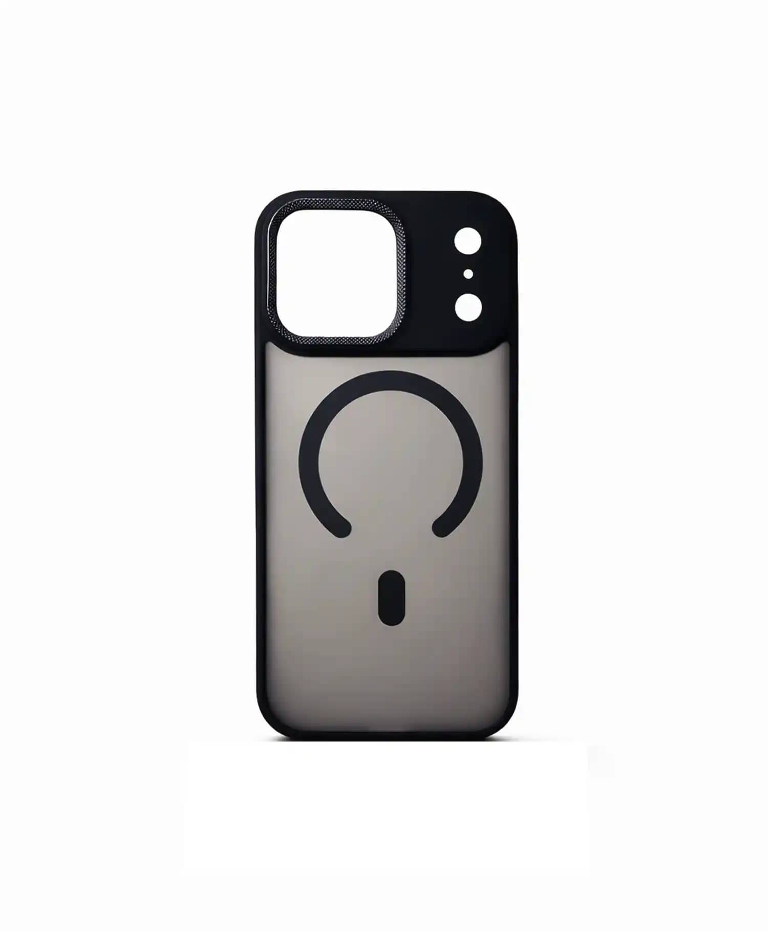 قاب پشت مات مگ سیف دار لنز کربنی مجیک ماسک گوشی Iphone 17 Pro Max