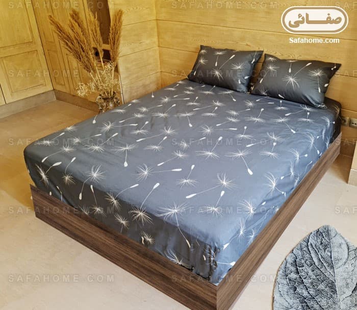 ست ملحفه روانداز کتان طرح قاصدک — تصویر ۶