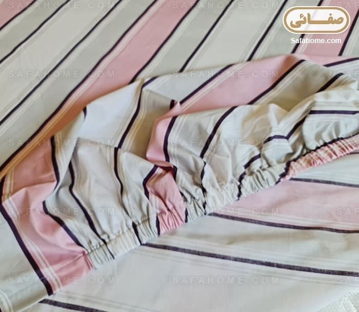 ست ملحفه روانداز ساتن پنبه طرح ارکید — تصویر ۸