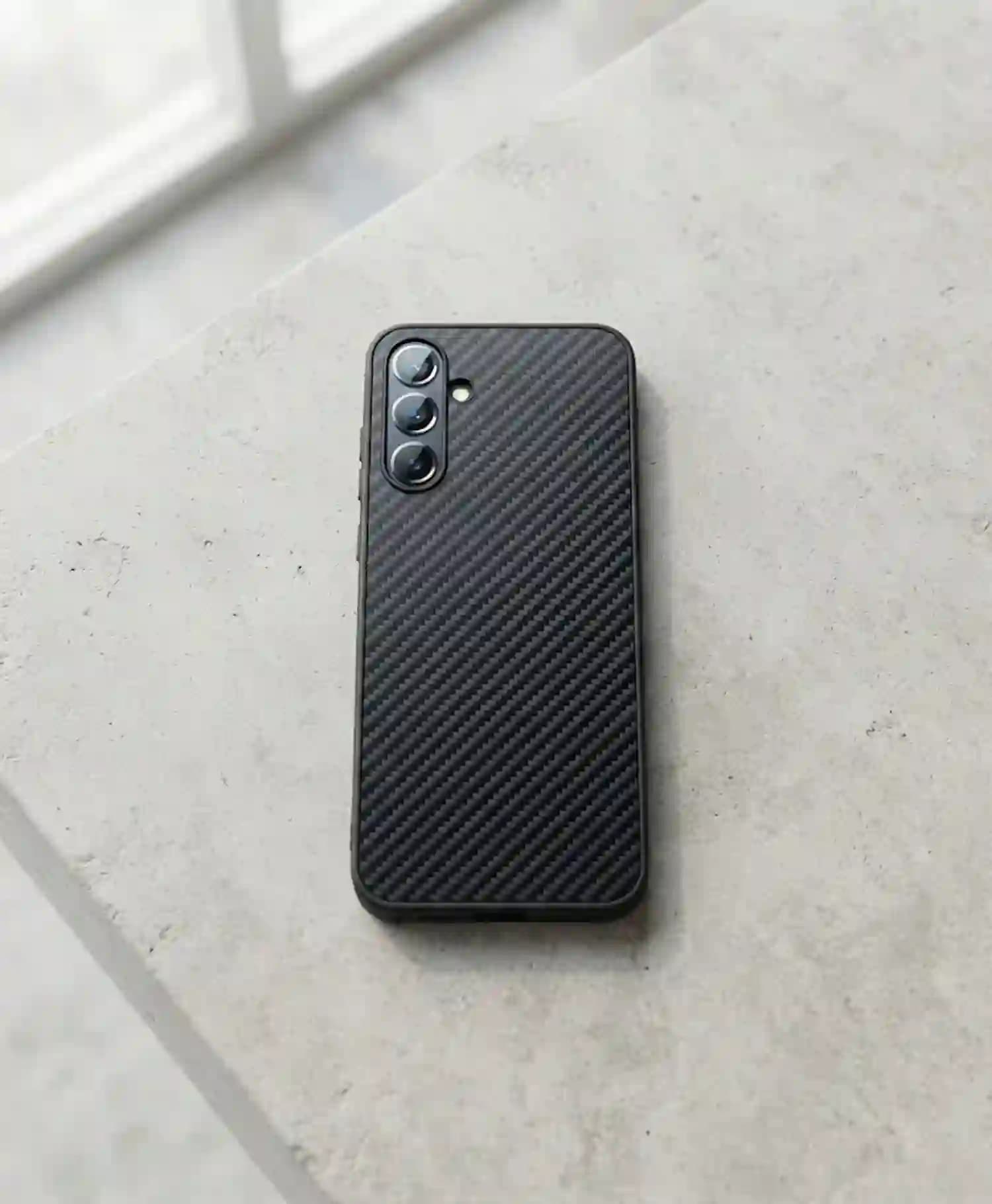 قاب ژله ای طرح کربنی گوشی موبایل Samsung A15 — تصویر ۴