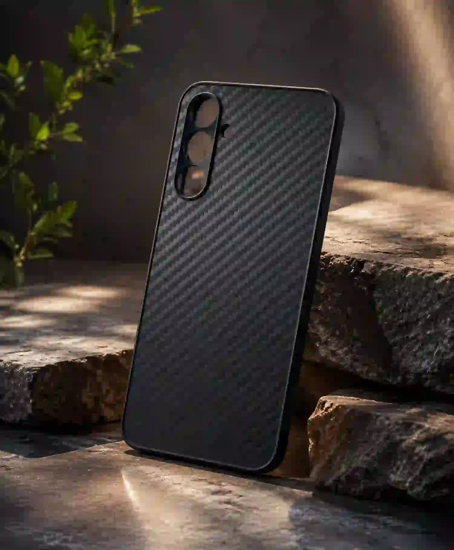 قاب ژله ای طرح کربنی گوشی موبایل Samsung A25 — تصویر ۴
