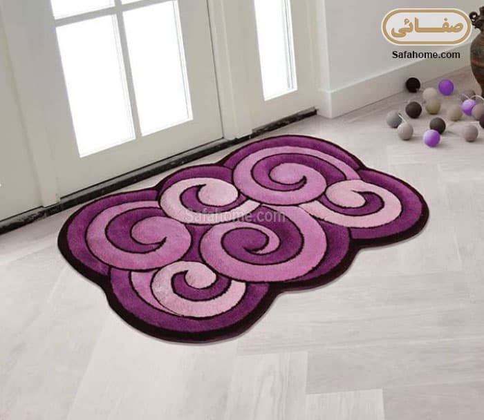 پادری زرباف طرح اسپیرال بنفش