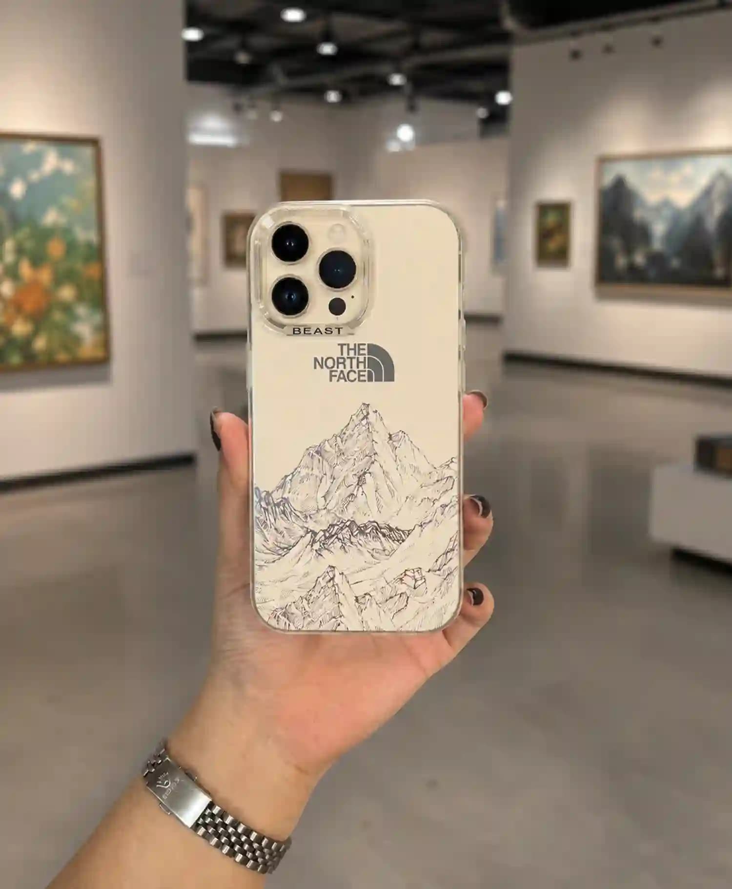 قاب North Face کی دو گوشی موبایل Iphone 14 Pro — تصویر ۳