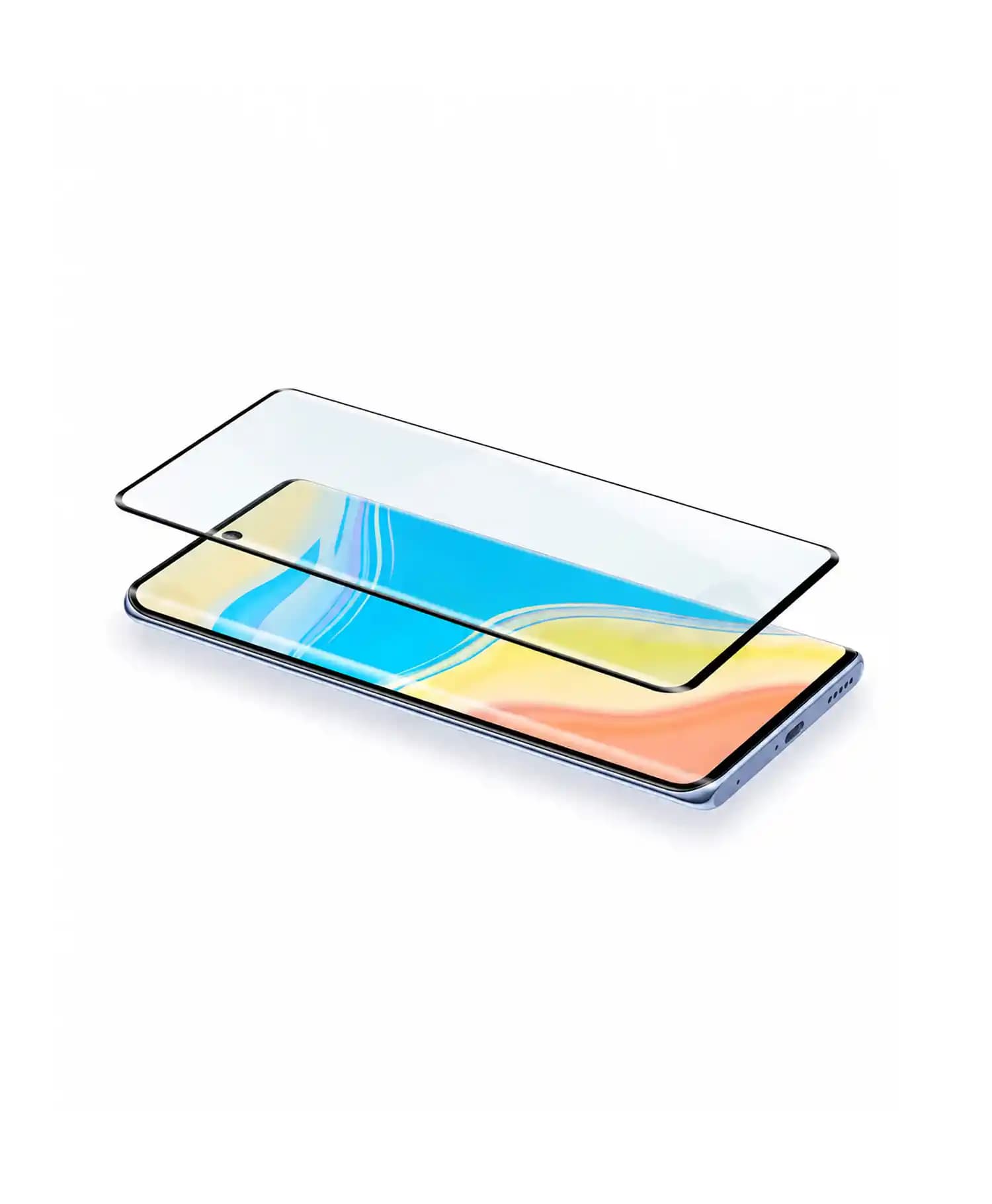 گلس فول تمام چسب مشکی گوشی موبایل Redmi Note 13 Pro Plus — تصویر ۲