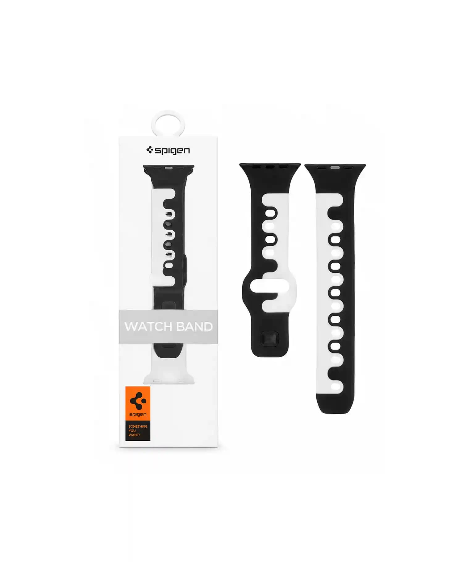 بند سیلیکونی دو رنگ اپل واچ سایز 38-40-41 مدل Spigen — تصویر ۳