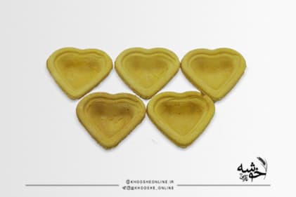 نان تارت طرح قلب نمکی (مخصوص غذا و …)