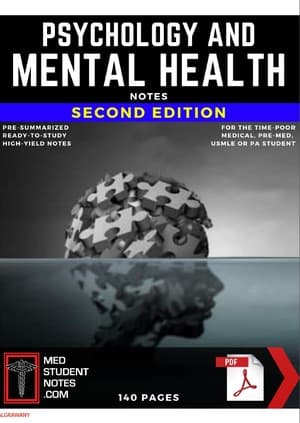 دانلود کتاب MedStudentNotes Psychology and Mental Health Notes