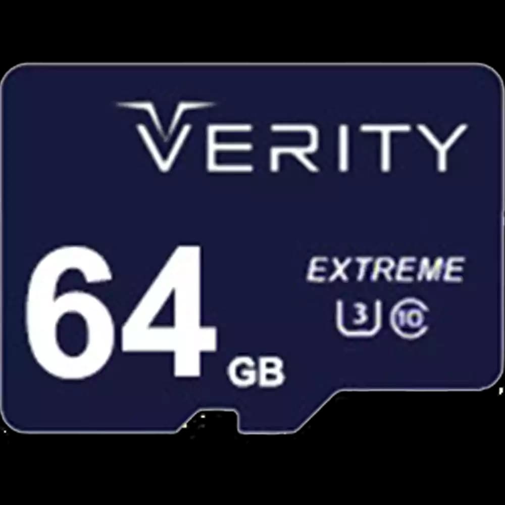 کارت حافظه microSD وریتی مدل U3 سرعت 80MBps ظرفیت 64 گیگابایت به همراه آداپتور SD