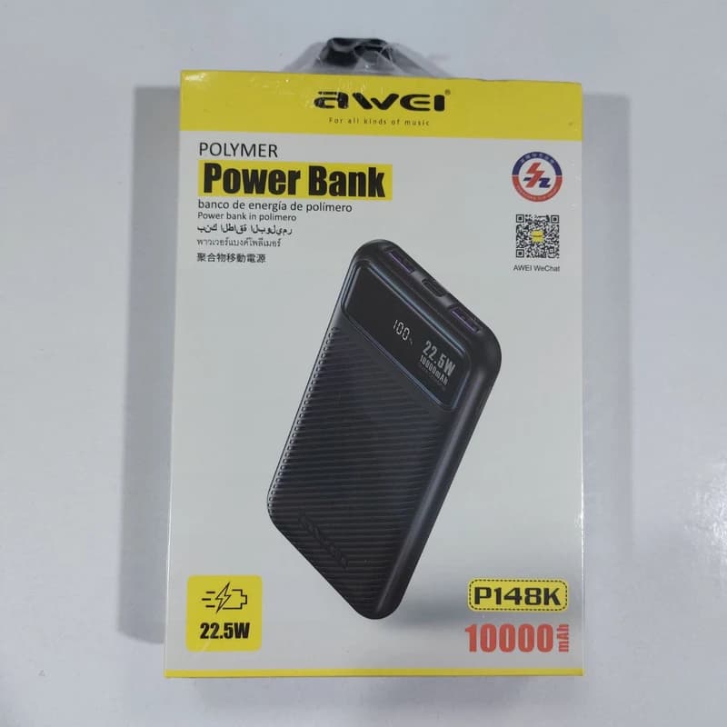 پاوربانک 10000میلی آمپر اوی Awei P148K با توان 22.5 وات — تصویر ۵