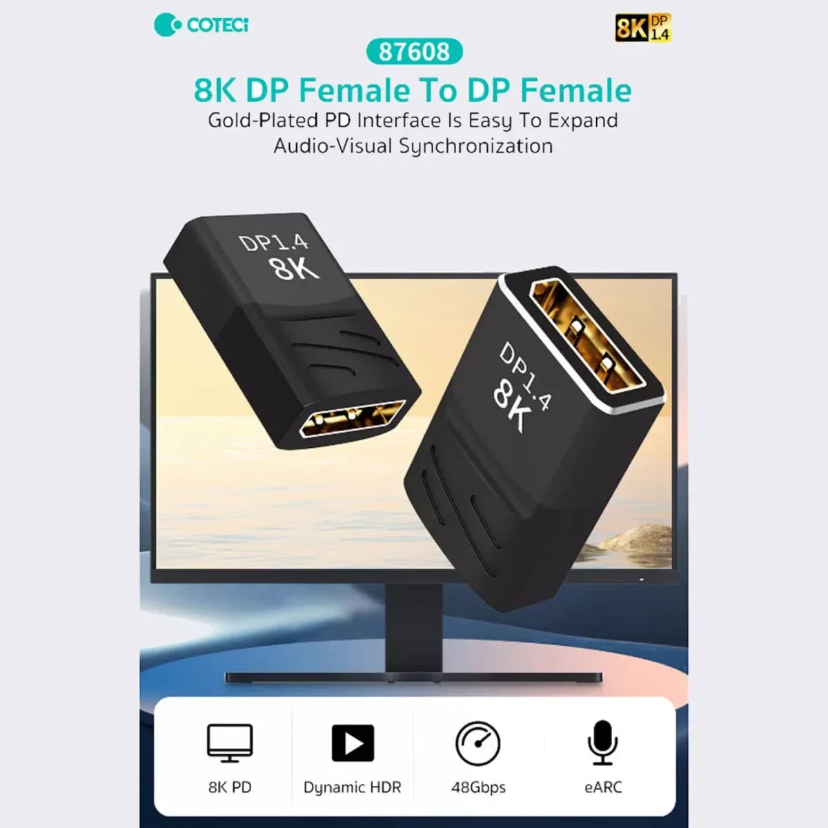 تبدیل رابط DP به DP کوتتسی Coteetci 87608 — تصویر ۷