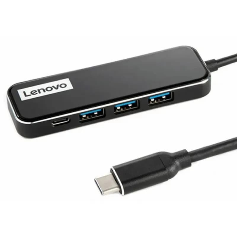 هاب 4 پورت تایپ سی لنوو Lenovo EC04 4 in 1 HUB ADAPTER 3USB 3.0 1PD
