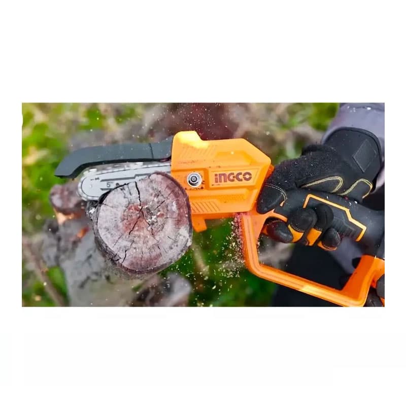 اره زنجیری شارژی براشلس 8 اینچ اینکو مدل CGSLI20851 — تصویر ۲
