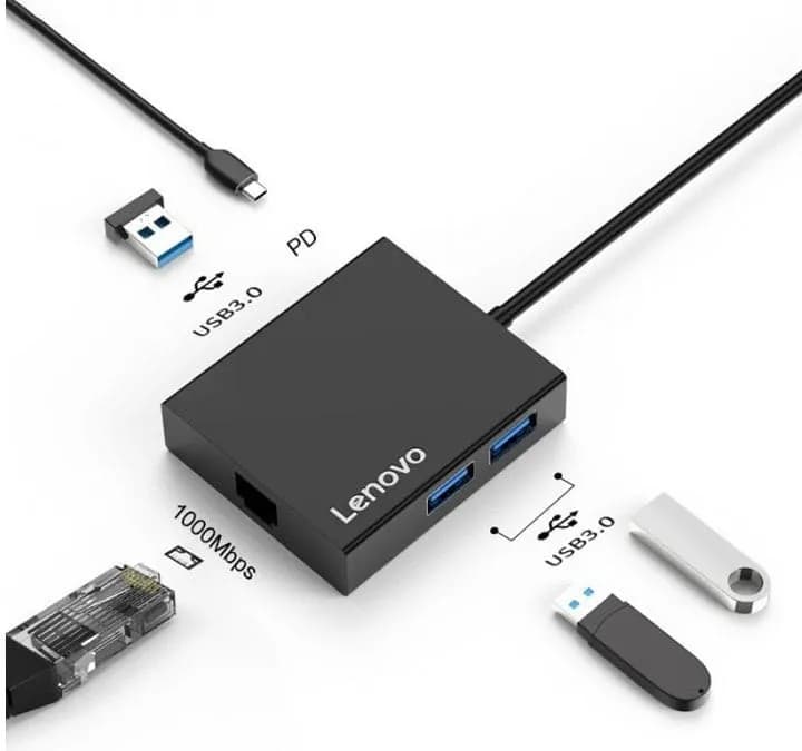 هاب 5 پورت لنوو Lenovo C130 Multifunctional Type C Hub — تصویر ۲
