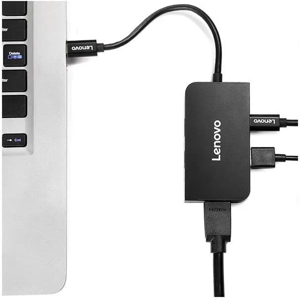 هاب 5 پورت Type C لنوو Lenovo S705 5 in 1 Type C HUB Adapter HDMI PD — تصویر ۵