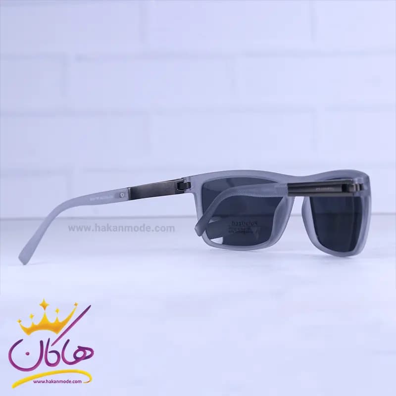 عینک آفتابی مردانه مورل پلاریزه فریم طوسی D2417P/1 — تصویر ۳