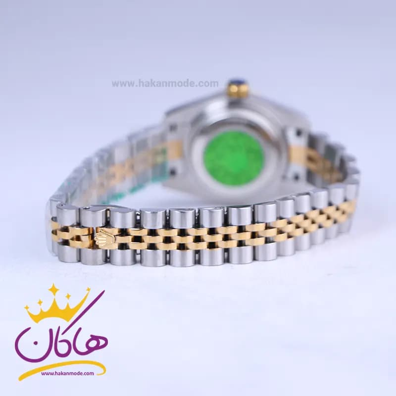 ساعت مچی زنانه رولکس فلزی دیت جاست صفحه مشکی 4041/32 — تصویر ۳