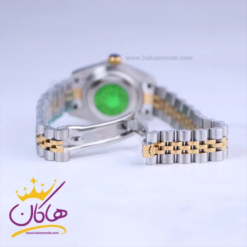 ساعت مچی زنانه رولکس فلزی دیت جاست صفحه مشکی 4041/32 — تصویر ۲