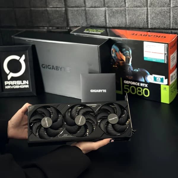 کارت گرافیک گیگابایت RTX 5080 Windforce OC SFF حافظه 16 گیگابایت — تصویر ۷