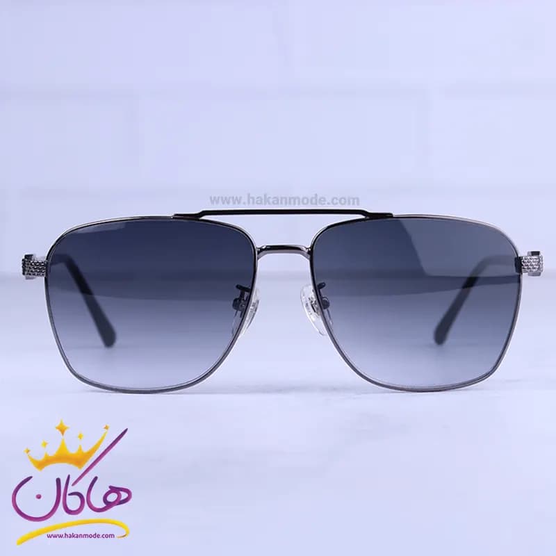 عینک آفتابی مردانه گوچی فریم فلزی دودی GG1359/3
