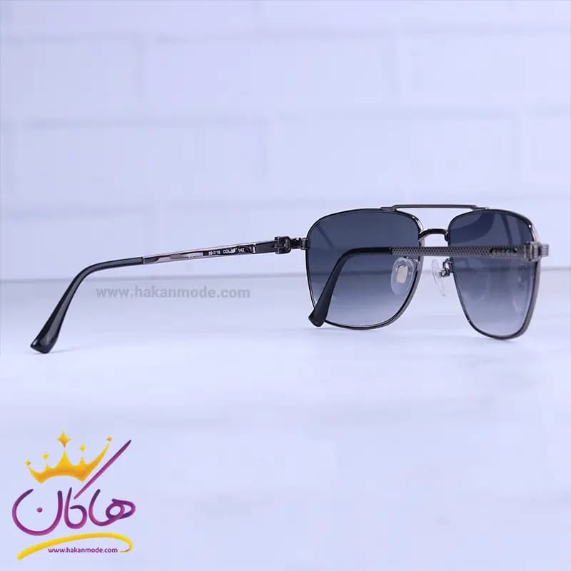 عینک آفتابی مردانه گوچی فریم فلزی دودی GG1359/3 — تصویر ۳