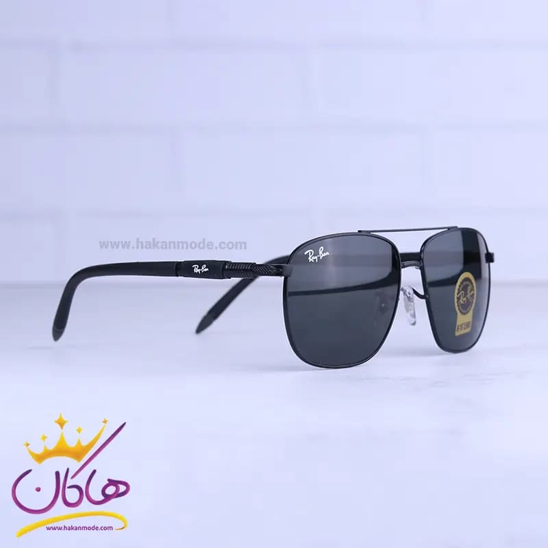 عینک آفتابی ری بن مردانه مشکی خلبانی RB 5701/1 — تصویر ۴
