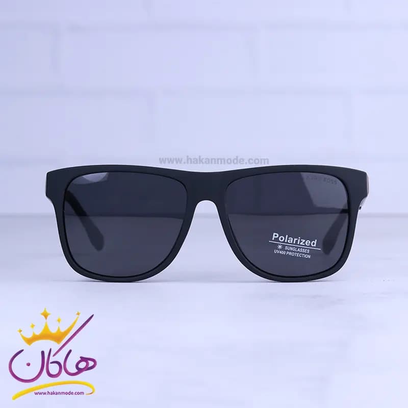 عینک آفتابی هوگو باس پلاریزه فریم مشکی D24557P/1