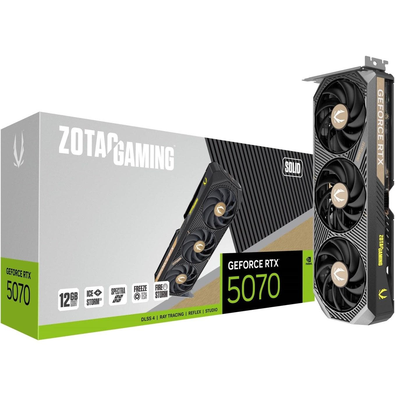 کارت گرافیک زوتک مدل Gaming RTX 5070 Solid حافظه 12 گیگابایت — تصویر ۳