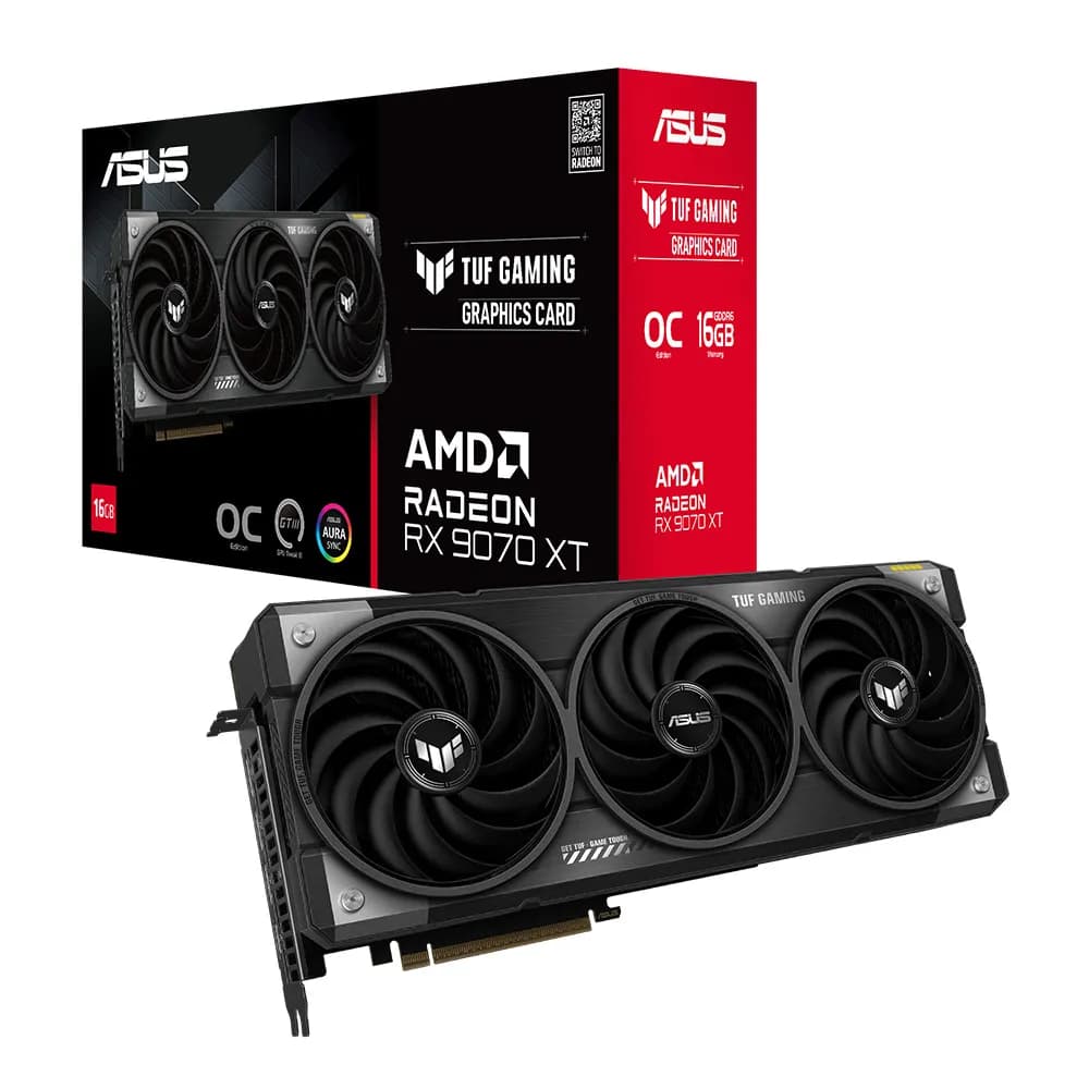 کارت گرافیک ایسوس مدل TUF Gaming RX 9070 XT OC حافظه 16 گیگابایت — تصویر ۶