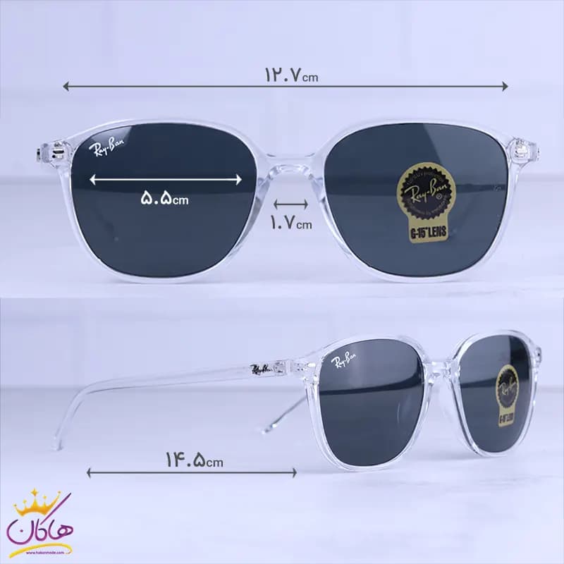 عینک آفتابی ری بن فریم مربع شیشه ای RB 2193/7 — تصویر ۲