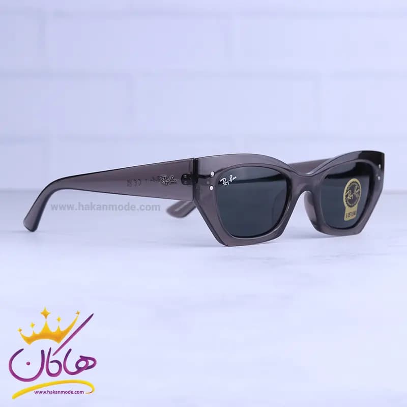 عینک آفتابی ری بن فریم شفاف گربه ای RB 4430/4 — تصویر ۴