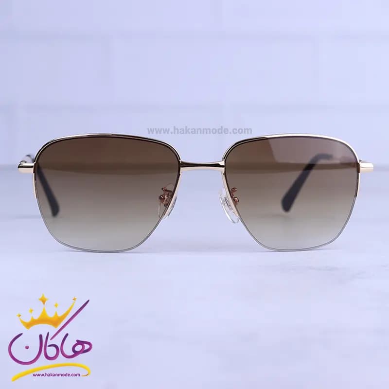 عینک آفتابی گوچی مردانه فریم خلبانی طلایی GG 1248/1