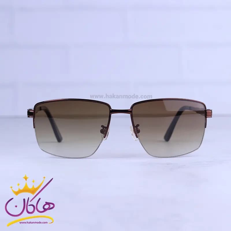 عینک آفتابی هوگو باس مردانه قهوه ای فلزی HB 1095/5