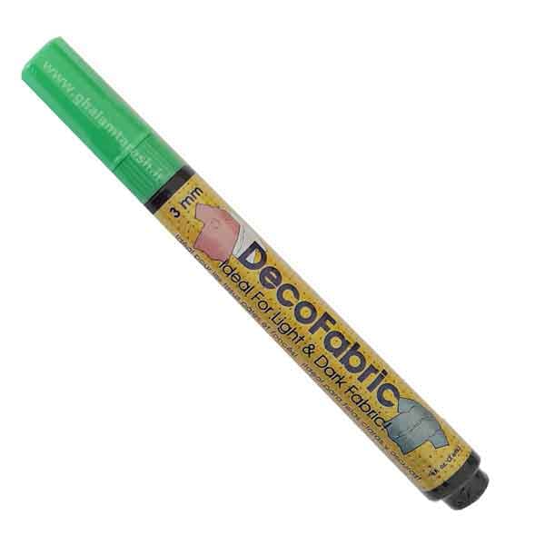 ماژیک پارچه سبز فسفری ماروی یوشیدا (مدل DecoFabric)