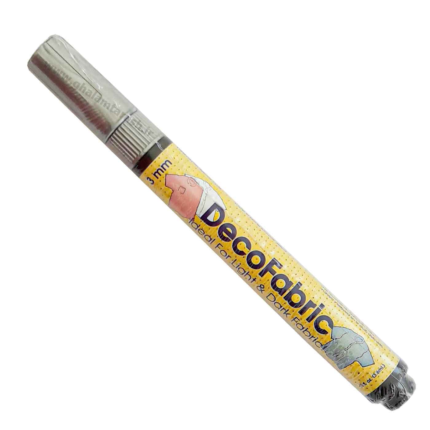 ماژیک پارچه نقره ای ماروی یوشیدا (مدل DecoFabric) — تصویر ۳