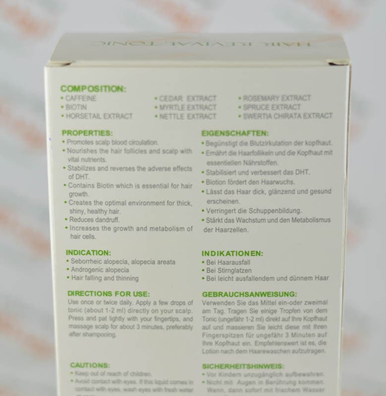 تونیک گیاهی تقویت کننده موی سر مای MY مدل Caffeine & Biotin — تصویر ۳