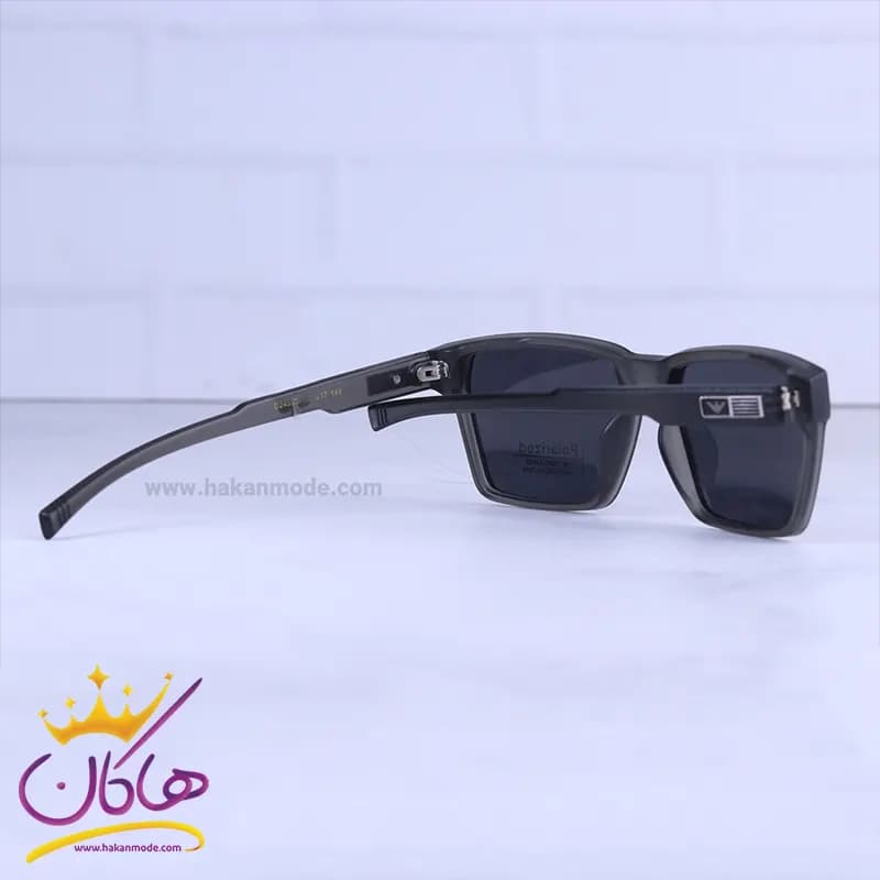عینک آفتابی مردانه امپریو آرمانی پلاریزه مشکی D24550/4 — تصویر ۳