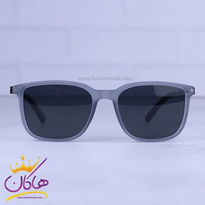 عینک آفتابی کارتیر مردانه فریم مستطیل طوسی پلاریزه P3302/4